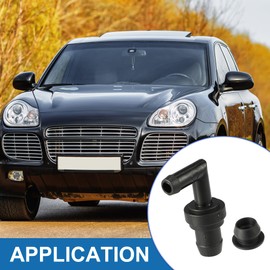 A ABSOPRO PCV Valve No.B54113890A/E30113338A for Mazda Miata 1.8L 1999-2000 Plastic Rubber Black