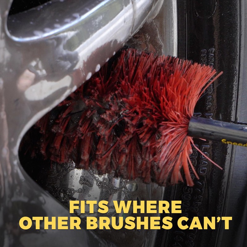 Speed Master Wheel Brush | Memory Foam Bristles | Safe