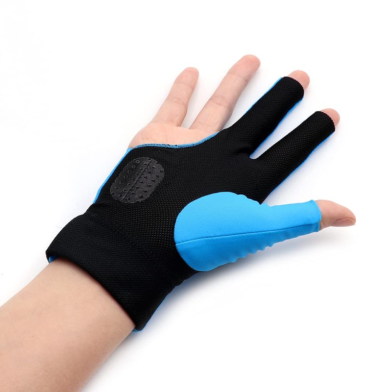 Black Scorpion CUESOUL Right Hand Billiard Gloves 3 Finger Cutting