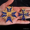 Replicamilitarymedals Grand Pour Le Merite 24k Gold Plated Cross Medal