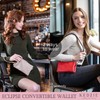 KEDZIE Eclipse Vegan Leather Convertible Purse Wallet Crossbody Bag for