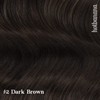 hotbanana HOTBANANA Human Hair Clip in Hair Extensions, Dark Brown