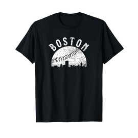 Vintage Boston Massachusetts Skyline Apparel T-Shirt