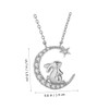 CHILDWEET Rhinestone Moon and Star Neck Chain Necklace for Girls
