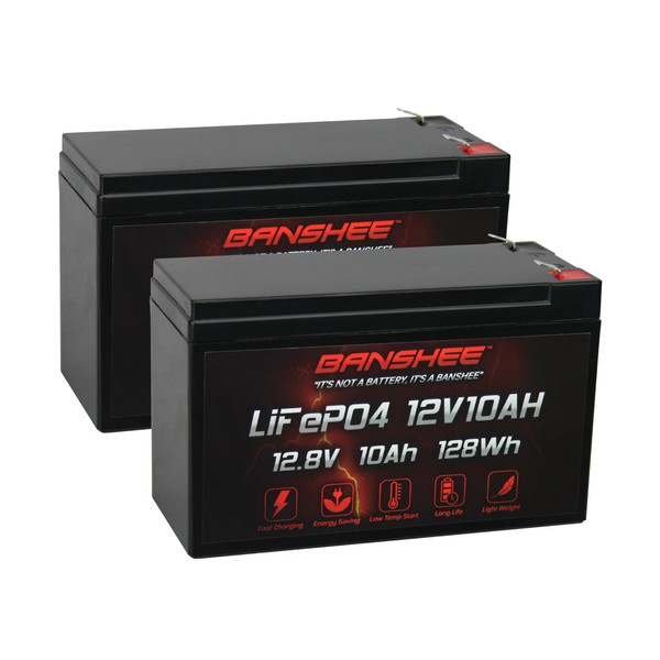 Banshee 12V 10AH Lithium LiFePO4 Replacement Battery Compatible with Racer