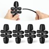 MIXC 4 Packs 1/2''to 1/4''Barbed Tee Quick Connector,Drip Irrigation Fittings