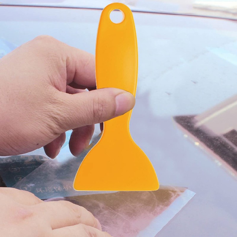 CIYODO 10pcs Car Film Scraper Car Tint Car Squeegee Yellow