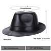 Sandy Ting Sheepskin Leather hat Classic Cowboy Fedora Hat (X-large/23-24in)