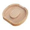 Letter Shaped Piggy Bank Wooden Transparent Panel Portable O Shaped