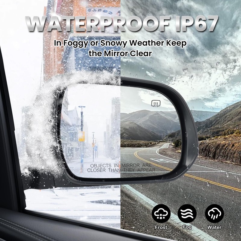 Right Passenger Side Mirror Compatible with Toyota Sienna 2013-2017 Heated,