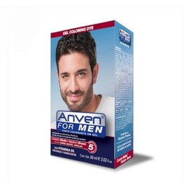 Tinte Para Hombre Cabello Barba Y Bigote Anven For Me Castaño Medio 60ml