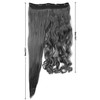 PRETTYSHOP 40 cm or 55 cm Clip-In Hair Extensions, Voluminous