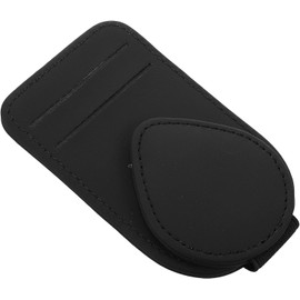 Baluue Porta Gafas para Coche Clip Sujetador y Tarjetero Integrado para Visera, Accesorio Funcional para Automóviles y Trayectos Largos