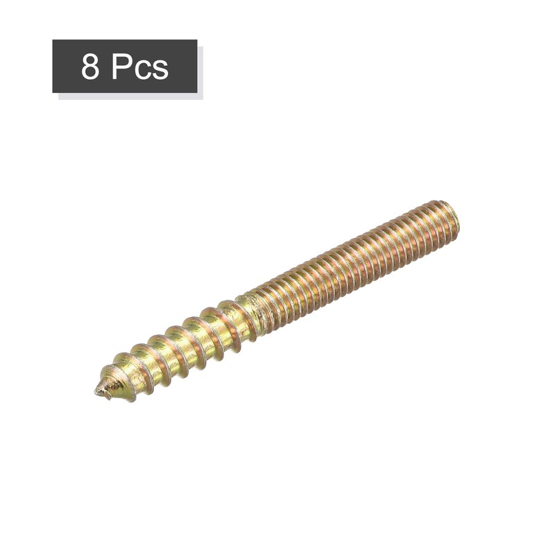 sourcing map Hanger Bolts Screw Connection Hanger Woodworking M6 x
