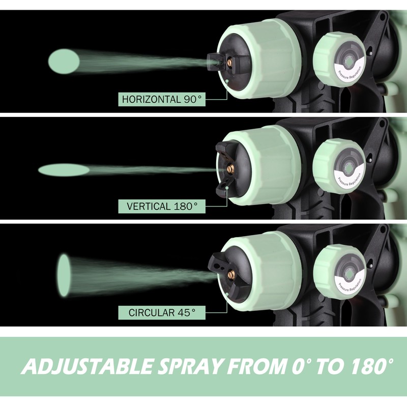 1000W HVLP Paint Sprayer High-Efficiency Electric Spray Gun with 6