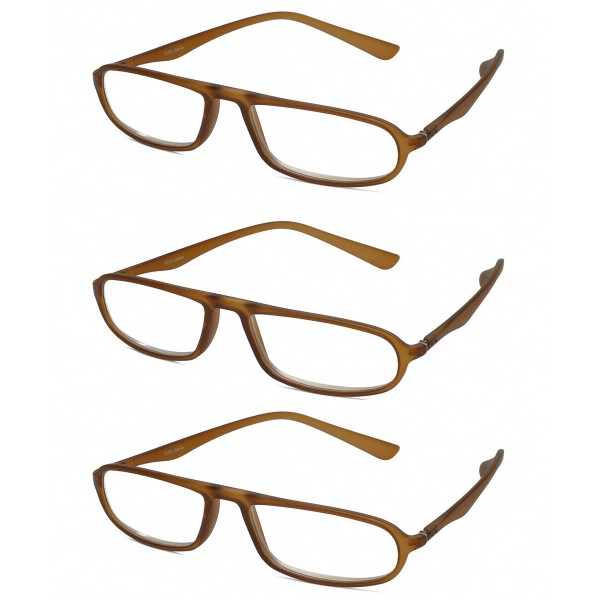 Calabria TR917 Flexie Sport Bendable Reading Glasses+1.50 in Brown 3