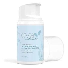 Crema Hidratante Anti-Edad con Ácido Hialurónico y Retinol de Eva Naturals para Todo Tipo de Piel