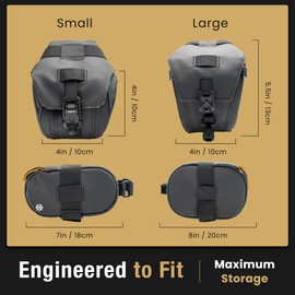 Lumiere & Co. Maximus Bicycle Seat Bag, Bicycle Saddle Bag, Bicycle Saddle Bag, Under Seat Bag, Bicycle Saddle Bag, Small Bicycle Bag