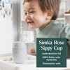 Simka Rose Silicone Sippy Cup with Straw - Spill Proof
