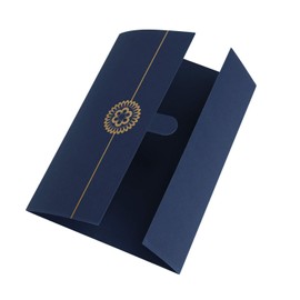 Pack of 5 Certificate Card Protective Cover Document Protector A4 Covers Blue