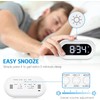 Newest Digital LED Alarm Clock with Smart Night Light, Electronic