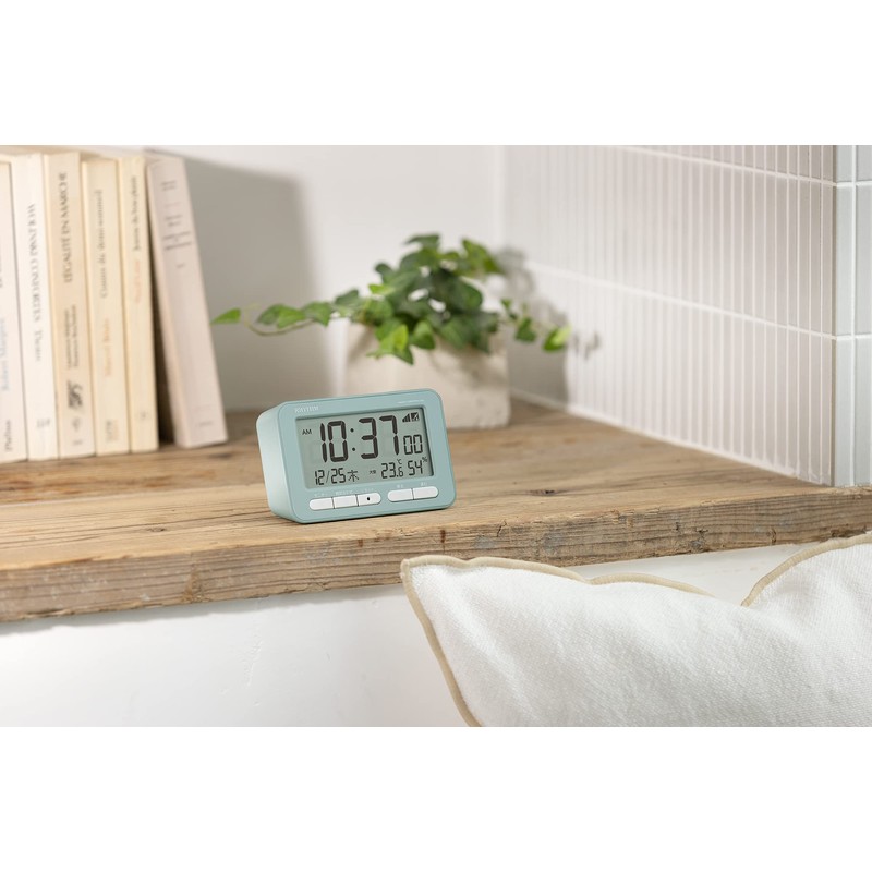 RHYTHM D234 8RZ234SR04 Alarm Clock, Radio Clock, Electronic Sound, Alarm