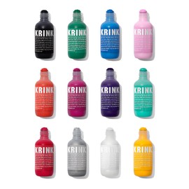 Krink K-60 12 Color Paint Marker Set - Vibrant and Opaque Fine Art Graffiti Markers for Canvas Metal Glass Paper and More - Alcohol-Based Permanent Graffiti Mop Paint Marker for Lasting Tags