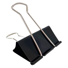XuSha Jumbo Binder Clips 3 Inch, Black, Binder Clips Extra Large Heavy Duty for Office Supplies (6)