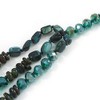Avalaya 3 Strand Layered Glass/Shell Bead Necklace In Malachite Green/Emerald