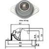 Ball Roller Bearing Transport Wheels Bearing Roller for Conveyor Belt
