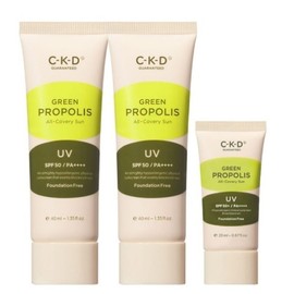 CKD Green Propolis All Coverage Sunscreen 40ml X 2 + 20ml K-Beauty Skincare / CKD 그린프로폴리스 올커버리 선크림40ml X 2 + 20ml k뷰티 스킨케어