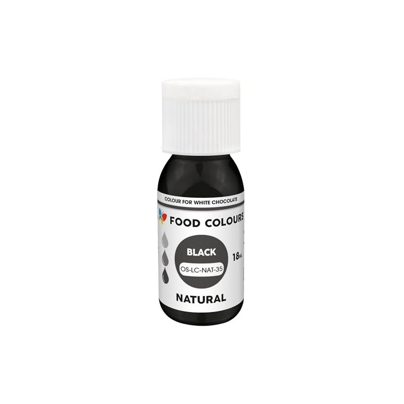 Food Colours Natural Liquid Food Colouring - Black 18ml