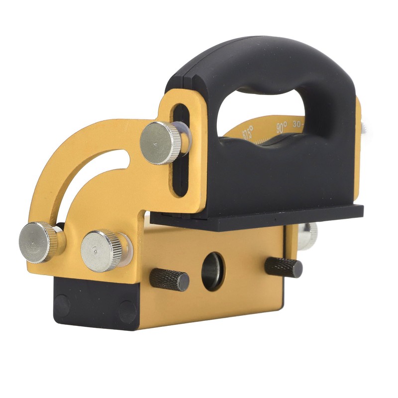 Woodworking Hole Locator Aluminum Alloy Adjustable 0‑90° Clear Scale Guide