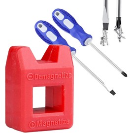 Red Magnetizer Demagnetizer for Screwdriver Tips Screw Bits Magnetic Tool Reliable (5)