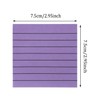 ONLYKXY 4 Pack Transparent Sticky Notes 7.6x7.6CM Self-Stick Book Tabs