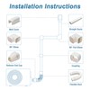 3" 10Ft Mini Split Line Set Cover,PVC line set cover