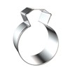 Diamond Engagement Wedding Ring Cookie Cutter Set for Baking, 5/4/3/2