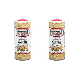 Jane's Krazy Chunky Mixed-Up Garlic Seasoning, 135 Grams (Packing may vary) (2 Pack)