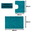 Olivia Rocco Como 2 Piece Bath Mat & Pedestal Set