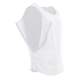 Deyeek Post Shoulder Surgery Shirts for Men Clothes After Rotator Cuff Surgery Snap Tank Tops Chemo Shirts for Port Access