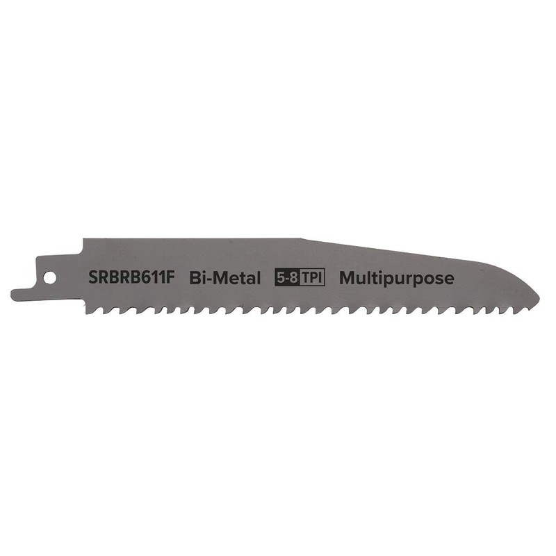 Sealey SRBRB611F 150mm 5-8tpi Reciprocating Saw Blade Multipurpose - Pack