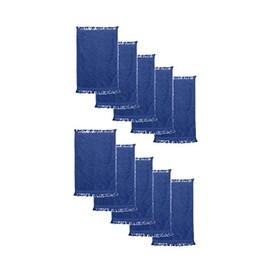 Q-Tees - Fringed Reversible Fingertip Towel Size: 11" W x 18" L (10 Pack)