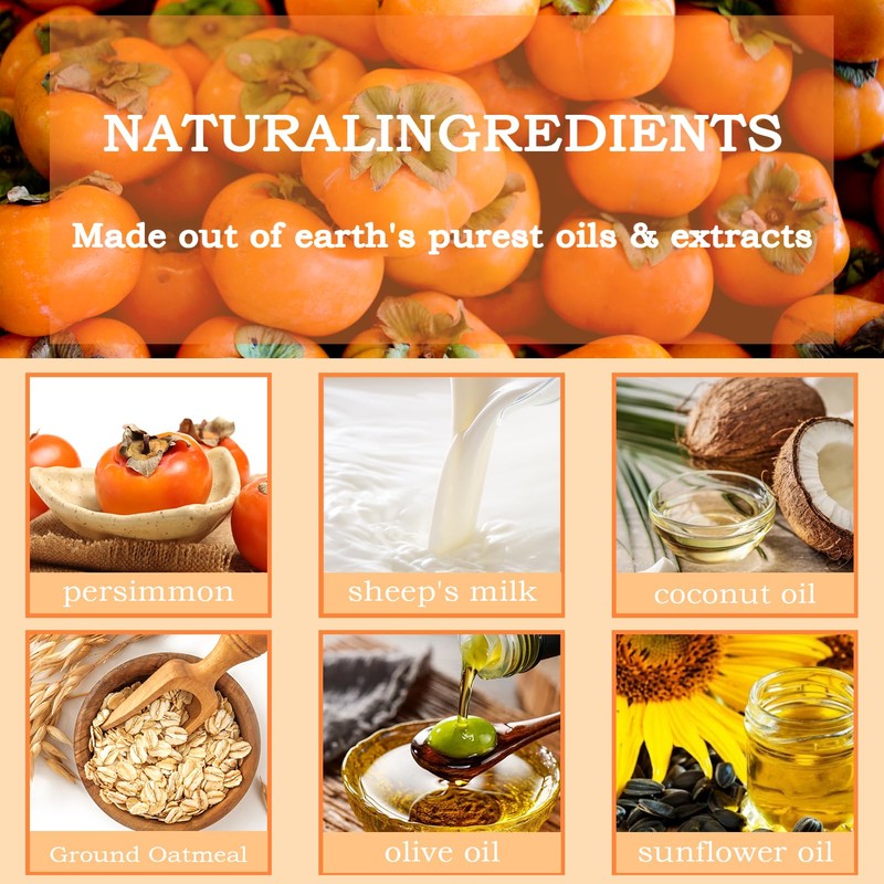 Persimmon Soap, Persimmon Core Soap Natural, for Cleansing and Skin