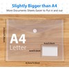 48 Pack Plastic Envelopes File Folders, Clear Poly Folders for