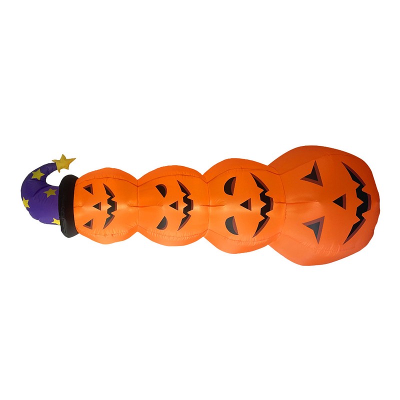 Inflatable Pumpkins Lighted Up Stacked Blow Up Pumpkins for Indoor