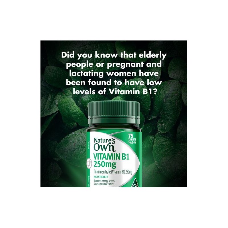 Nature's Own Vitamin B1 250Mg 75 Tablets