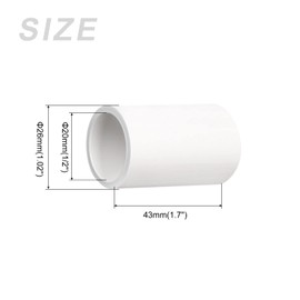METALLIXITY PVC Pipe Fitting, (1/2 Inches) 4Pcs, PVC Pipe Coupling Adapter - for Water Supplies Build, DIY, Garden Shelf Greenhouse, White