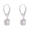 Anne Klein - Pendientes colgantes impecables en tono plateado y