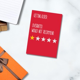 Sorted, Birthday Card, Getting Older: Overrated, Would Not Recommend! Birthday Card, Funny Birthday Card for Him/Her