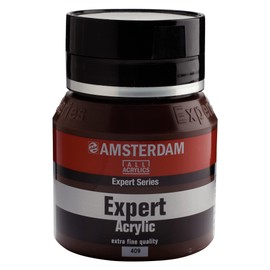 Amsterdam Expert Series Acrylic Paint Jar 400 ml - Burnt Umber 409 - Professional Grade, High Pigment, Lightfast, Heavy Body Formula
